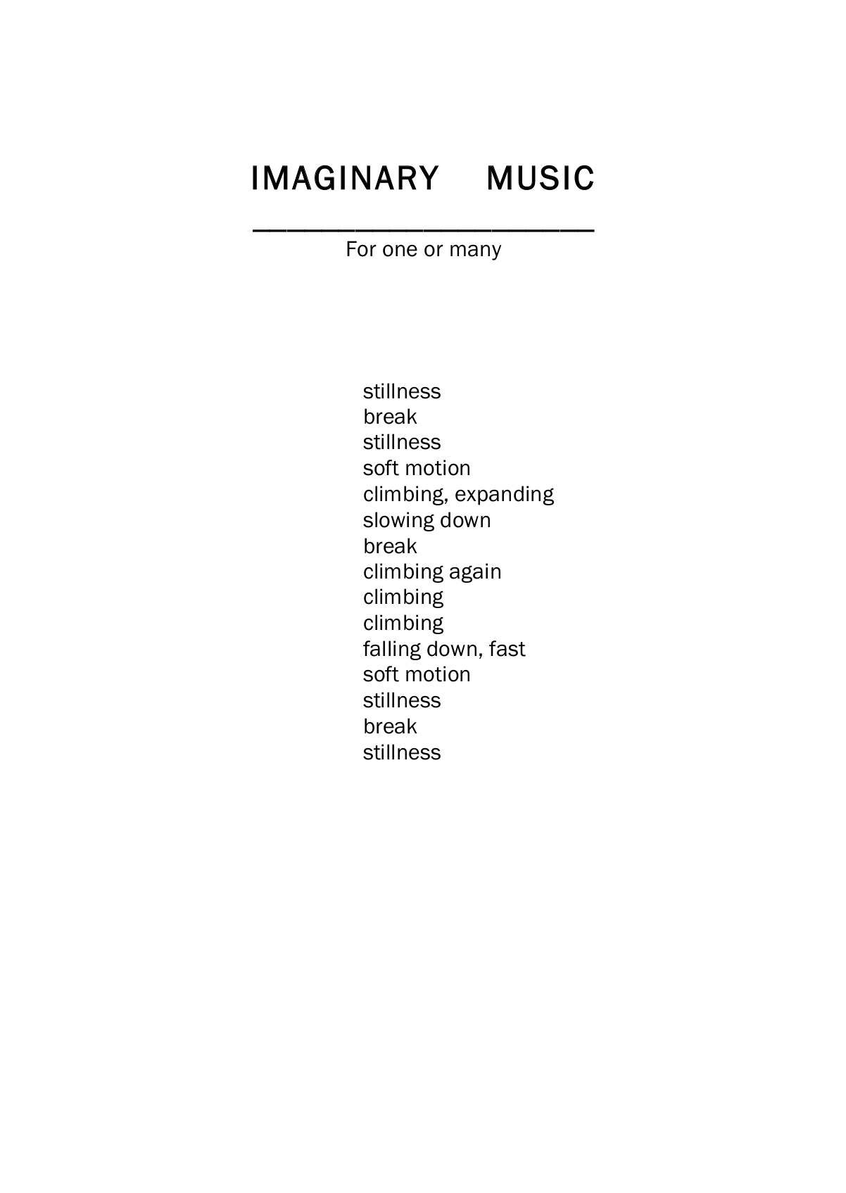 Imaginary music